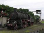 Dampflok Ty1-76 in Wolsztyn (Bahnbetriebswerke) am 10-07-2007.