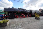 Die Dampflokomotive Ty43 (BR 42) im Eisenbahnmuseum Warschau (August 2011)