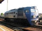 Im Bahnhof Guben wartet am 07.07.04 eine M62 (Taigatrommel) der Rail4Chem Polska auf die Rckfahrt nach Polen.