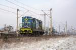 SM31-054 der PKP Cargo in Tychy(Tichau)am 27.12.2014.