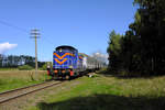 SM 42-132 hatte am Vormittag des 23.08.17 die Aufgabe, den IC - TLK 50164 GARDNO von Łeba nach Lębork zu befördern und wurde mit diesem bei Żarnowska fotografiert.