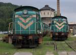 Auch zahlreiche Loks der Baureihe SM 42 sind auf dem Museums-Lokfriedhofsgelände in Jelenia Gora abgestellt.  01.08.2014  12:34 Uhr.