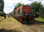 SM42-523 mit Sonderzug in Bahnhof Miedzychod Letnisko, 13.08.2016
