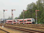 Einfahrt SA132 008 in den Bahnbereich Wolsztyn am 29. April 2017 dem Tag der Dampflokparade. 