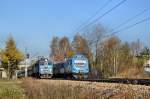 EU07 527 und EN57 1178 bei Katowice Brynw (31.10.2013)