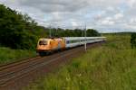 370 009  Stadion Gdansk  mit EC 54 von Gdynia nach Berlin am 21.07.2012 unterwegs bei Slubice.