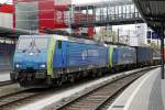 189 153 und 189 154 der PKP ziehen am 4.10.2013 den Gterzug 40505 durch Bruck/Mur.