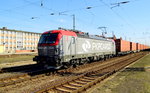 Am 02.04.2016 stand die EU46-501 ( 5370 013-2) von der PKP Cargo in Stendal 