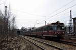 EN57 1401 bei Katowice-Ligota in Richtung Katowice (10.04.2012)