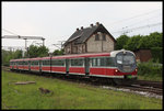 Der modifizierte EN57-2037 verließ am 20.05.2016 Pleszew in Richtung Ostrow.