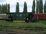 Dieser polnische Selbstentladewagen hat hnlichkeiten mit einem amerikanischen Selbstentladewagen.Am 14.Mai 2011 fotografierte ich den Wagen in Szczecin Port Centralny.