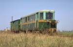 Eine der letzten Fahrten im Mrz 1991 mit dem Oldtimer VT (Lillpop Schienenbus 1934)auf der Jarociner Kreisbahn.Die 6oo mm Schmalspurbahn zwischen Zagorow und Witaszyce wurde,nach letzten Filmaufnahmen wofr man extra von der Waldbahn Hajnowka eine    Dampflok(TX 1112 Borsig 1912)holte,1992 endgltig abgebrochen.(Archiv P.Walter)