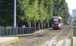 Duewag N8C-NF(1171) von ZTM Gdańsk auf der Straßenbahnlinie 12 (Olivia - Mitgowo) in Danzig.