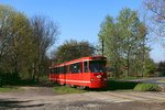 Oberschlesien Tw 900 ex Frankfurt erreicht Biskupice von Zabrze kommend, 26.04.2016.