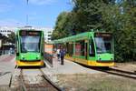 MPK Poznan Siemens Combino Wagen 514 und 503 am 16.07.18 in Posen (Polen)