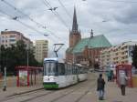 Szczecin, Wyszyńskiego - Wagen 784 auf der Linie 2 nach Basen Grniczy unterwegs.