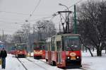 Wagen 661 der Tramwaje Śląskie S.A. in Ruda Śląska Chebzie (04.04.2013)