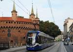  Krakowiak  934 in der ul. Basztowa, im Hintergrund erkennt man den Barbakan. (27.08.2018)