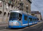 STRASSENBAHNBETRIEBE IN POLEN
Strassenbahn BRESLAU
Niederflurgelenkwagen Nr. 3008 des Typs Skoda 16T
aufgenommen am 18. August 2014 
Foto: Walter Ruetsch