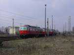 EWR 232 333-5, EWR 232 531-4 und EWR 232 329-3, PCC M62-1200  der abgestellt am 12.04.2008 im DB Bahnhof Guben