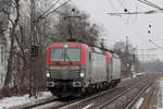 PKP 193-505 mit 193-501 in Rheinhausen-Ost 23.1.2019