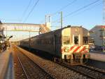 Dieseltriebzug BR 600 auf Bahnhof Albuifera am 31-10-2007 um 7:15 (zu frh fr ein Urlaubstag).