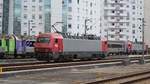 E-Lok 5609-1 manövrierte am 06.06.2017 in Bahnhof Lissabon Oriente.