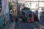 LISBOA (Distrikt Lisboa), 24.04.2014, Ascensor da Glória in der Bergstation