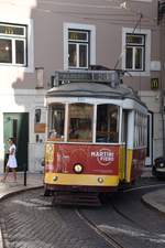 LISBOA (Distrikt Lisboa, 25.08.2019), Tramwagen Nr.