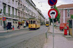 Lisboa / Lissabon CARRIS SL 15 (Tw 344) Rua do Arsenal im Oktober 1982. - Scan eines Farbnegativs. Film: Kodak Safety Film 5035. Kamera: Minolta SRT-101.