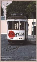 Tramwagen 224 auf der Linie 24 in Lissabon. (Archiv 06/92)
