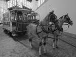Der von Pferden gezogene Straßenbahnwagen No.8  O Americano .