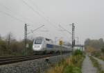 pos-paris-ostfrankreich-suddeutschland TGV 9574 (Stuttgart Hbf- Paris Est) am 27. Oktober 2009 an der Bk Basheide.