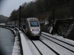 Winter in Arzviller:
SNCF TGV-POS unterwegs als Zug TGV9217 (ParisEst-Strasbourg-Basel-Z�rich).
01.2010  ...