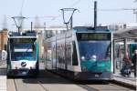 Potsdam, 17.04.2010, Tramlinie 91 nach Bahnhof Pirschheide und Tramlinie 93 ...