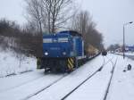 346 020-3 steht mit dem Leerzug von Stendal-Niederg�rne in H�he ...