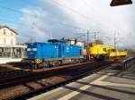 293 021-6 der Press f�hr am 21.04.2010 mit einem Kirow-Kran ...