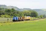 PRESS Eisenbahn-Bau- und Betriebsgesellschaft Pressnitztalbahn mbH 204 012 am 03.06.10 bei Wernfeld/Main