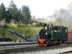 Presnitztalbahn Stillleben mit der I K Nr.54; Aufgenommen am 07.11.2009 im Lbf J�hstadt.