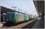 Mit dem 47180 aus Bratislava-Petrzalka war die 185.546 (R4C) vor ...