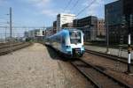 protos Der Valleilijn fahrt im Amersfoort ein.