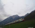 rabe-514-dtz RABe 514 051-2 vor dem 2299m hohen Schilt in Schwanden, der Endstation des GlarnerSprinters, wo dieser DTZ als Ersatz f�r einen Domino unterwegs ist. Ansonsten sind die DTZ nicht vor so hohen Bergen zu sehen...