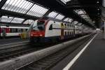 rabe-514-dtz Am Wochenende wird der IR 2578 mit einem DTZ gef�hrt. Am 1.1.10 steht der RABe 514 025-6 abfahrtsbereit in Z�rich HB.