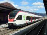 SBB - Triebzug RABe 521 024-0 in Delemont am 02.04.2010 ...