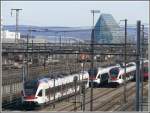 Abgestellte Flirt in Basel. (01.03.2010)   ...