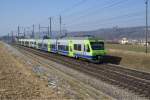 NINA-L�tschberger-Doppel mit dem RABe 525 034-5 und dem RABe 535 ...