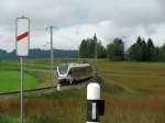 RABe 526 045 am 26.08.2009 bei Altmatt  ...