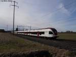 RABe 526 658-0 + 526 653-1 am 27.2.2010 als Dienstzug ...