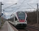 rabe-526-flirt 526 658-0 als SBB79839 (Engen - Konstanz) am 27. M�rz 2010 in Konstanz-Wollmatingen.