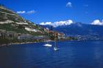 RABe 1055 bei St.Saphorin am Genfer See als EC36, 16.07.1989. ...